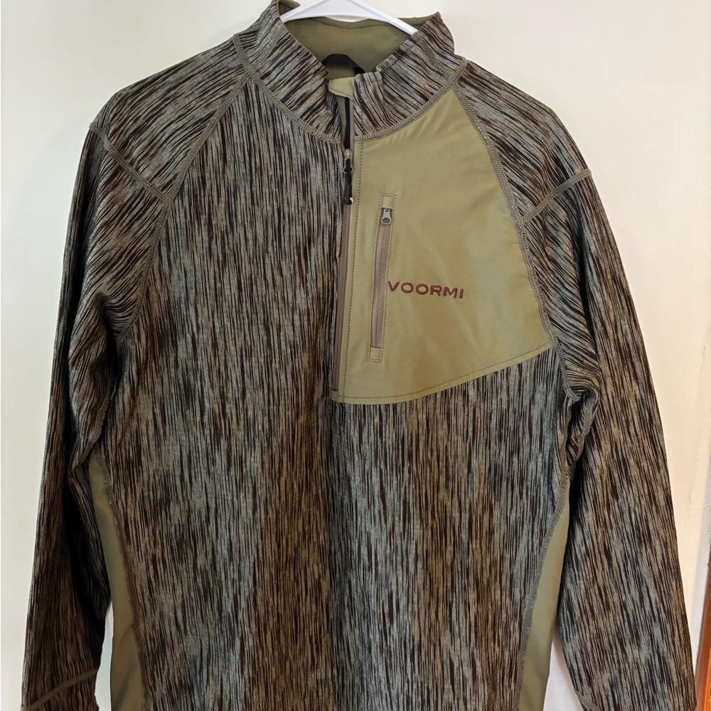 Men's Olive and Brown Pullover Access NXT color is called blowdown